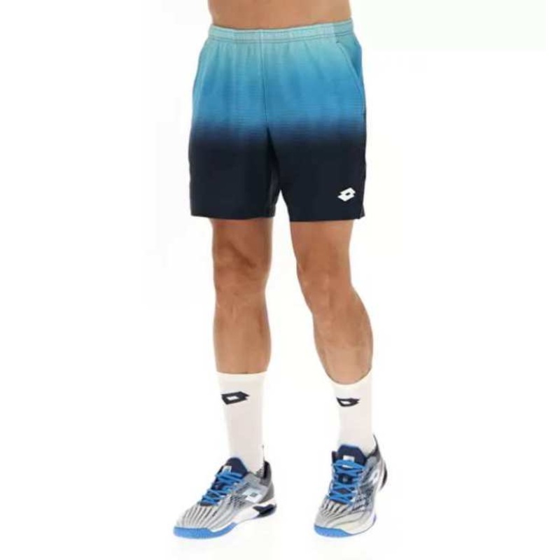 Lotto Men’s Top IV Short 7-Inch (Blue/Navy Blue)