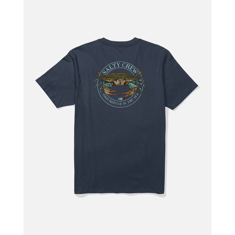 Salty Crew Men’s Jimmy Premium SS Tee Navy Small