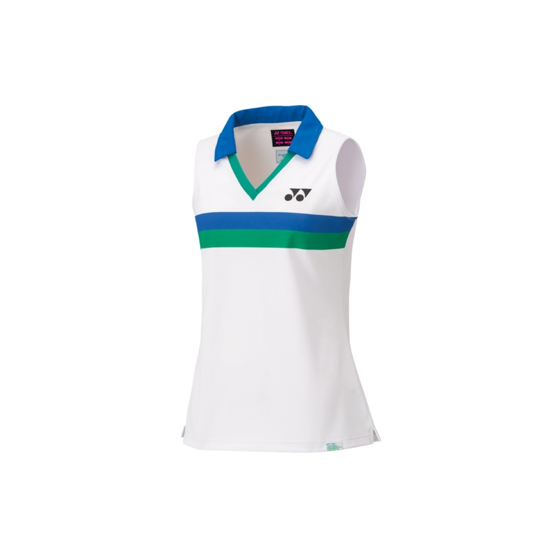 Yonex 75th Women’s Sleeveless Polo Shirt 20627A [White]