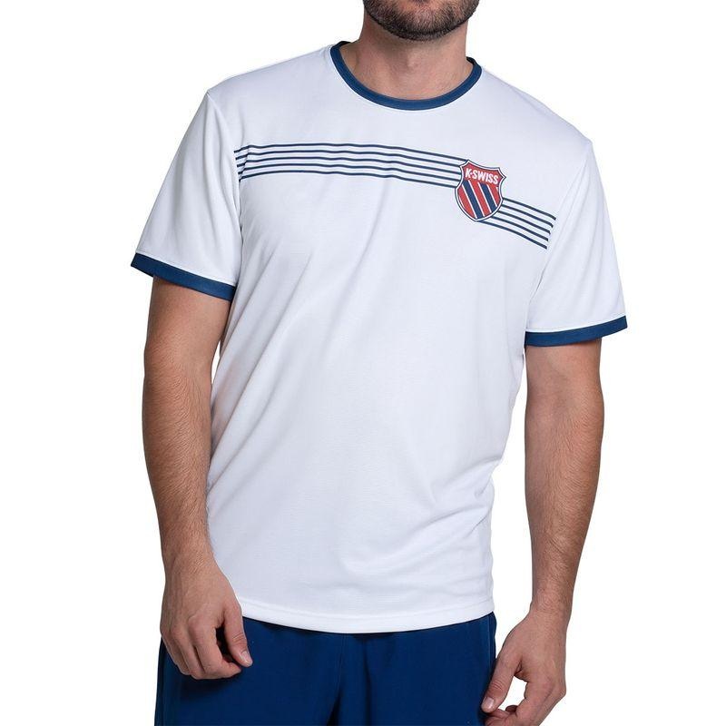 Men`s Tradition Short Sleeve Tennis Top White