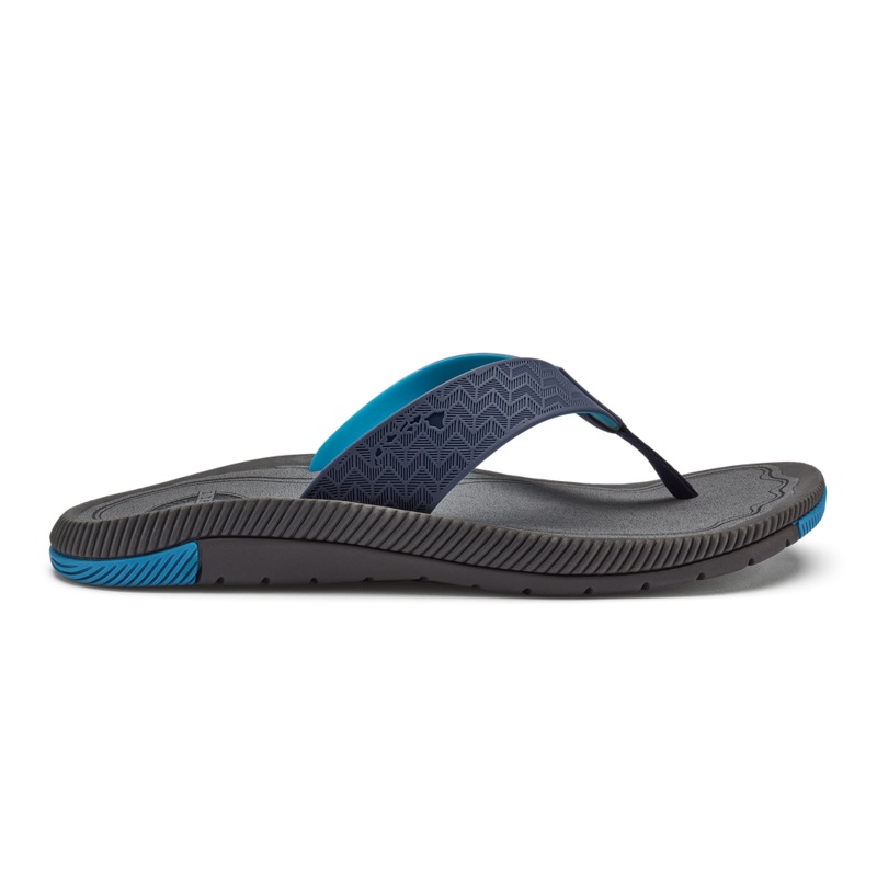 Olukai Mens Awiki 8 Trench Blue/Pavement
