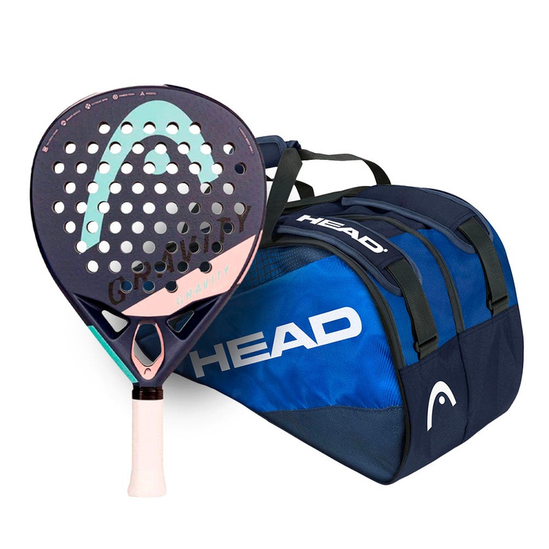 Pala HEAD GRAVITY Motion 2022 + Paletero HEAD TEAM Padel Bag L Navy