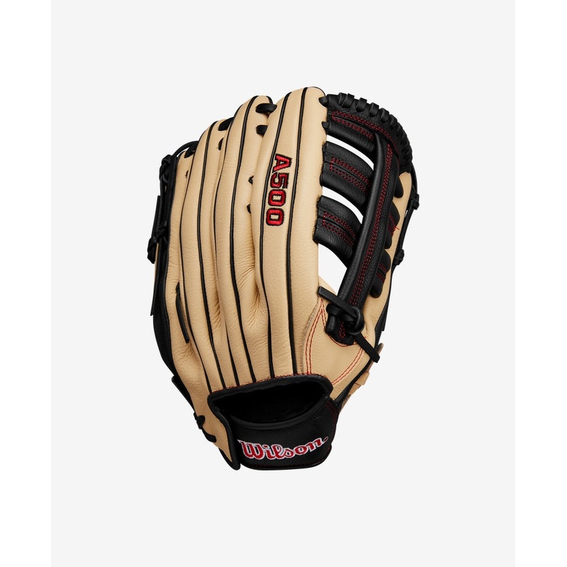 Wilson 2025 A500 12.5″ Baseball Glove Blonde/Red/Black Right Hand Throw