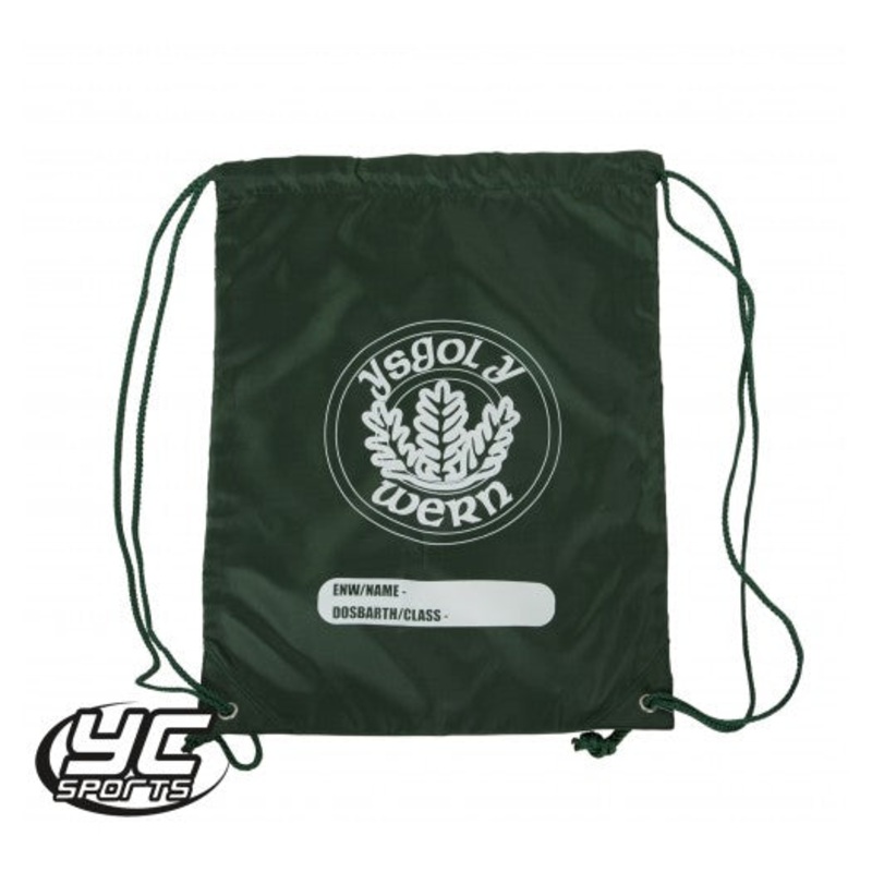 Ysgol Y Wern Gymsack O/S BOTTLE GREEN