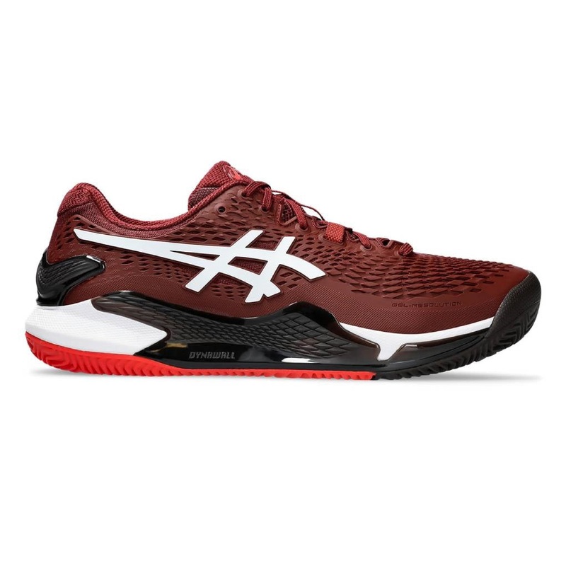 Asics Gel Resolution 9 Clay Men’s Tennis Shoe (Red/White)