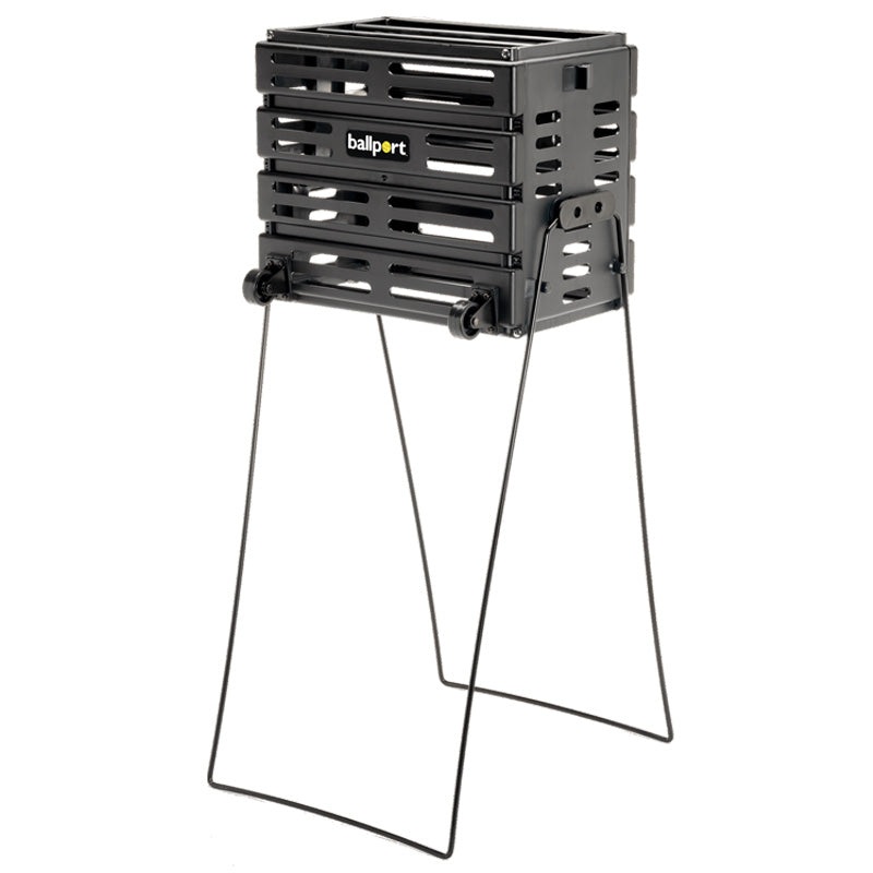 Tourna Ballport 80 Deluxe With Wheels Tennis Hopper – Black