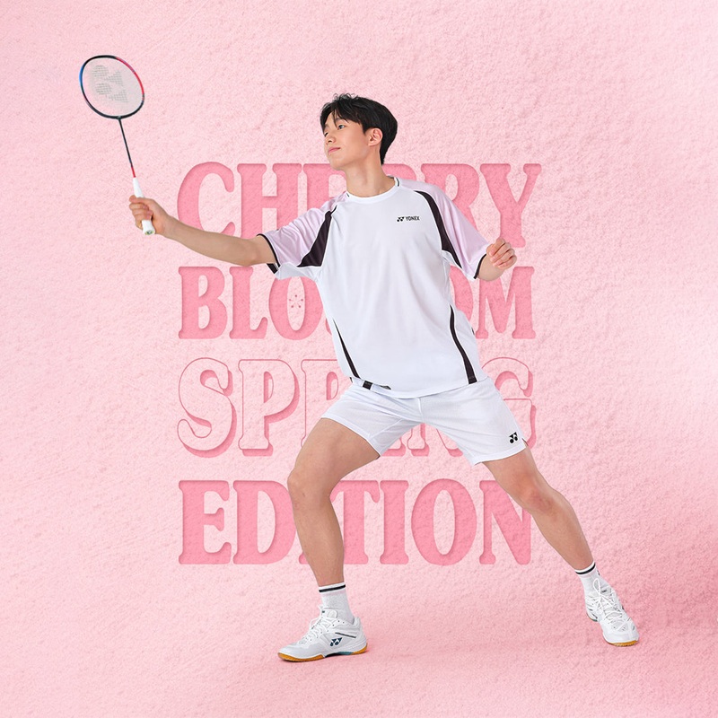 YONEX MEN’S T-SHIRTS 252TS001M (2025 Cherry Blossom Edition) WHITE 95(M)