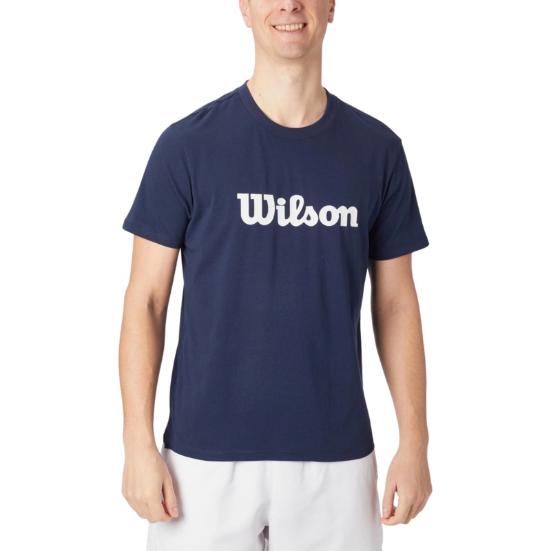 Wilson Team Graphic Tee Script (WM00290511) Men (Classic Navy) Classic Navy XL