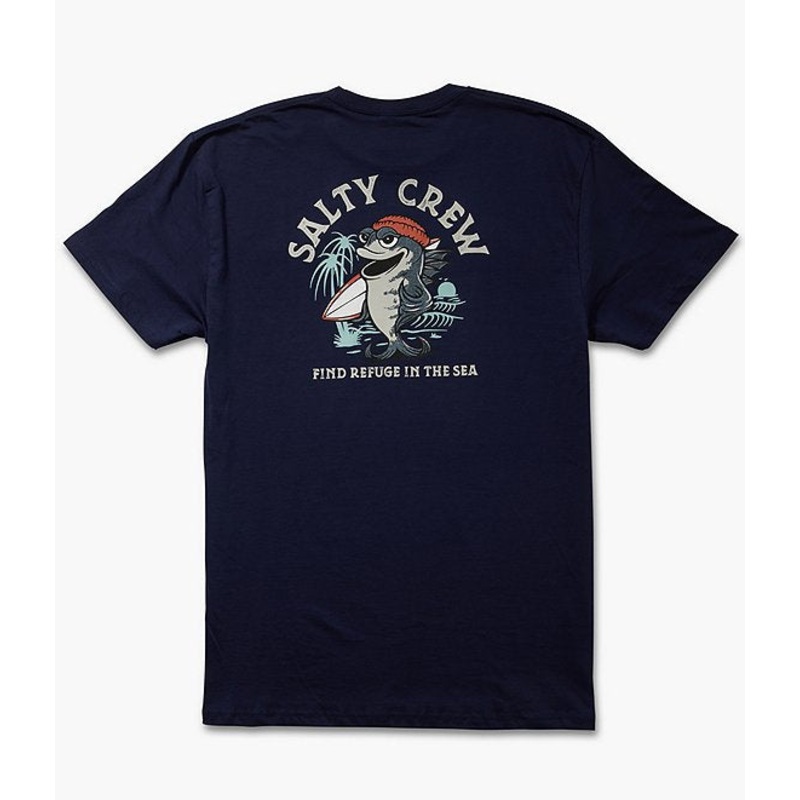 Salty Crew Men’s Free Surf SS Tee Navy Small