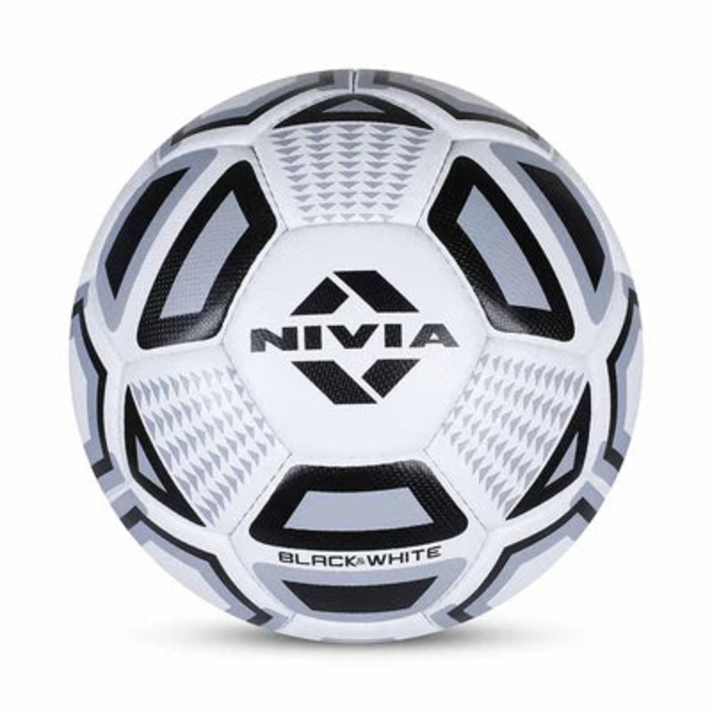 Nivia Black & White Football | KIBI Sports 5