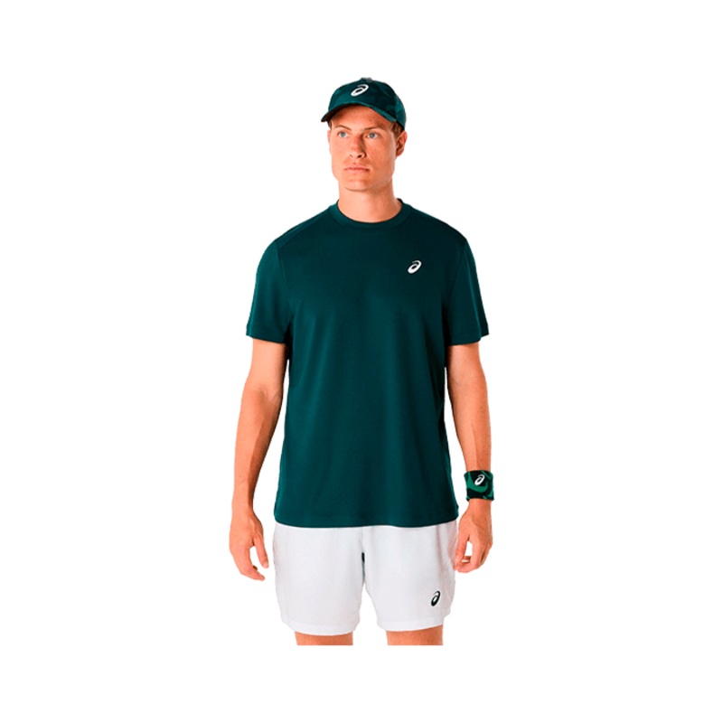 T shirt Asics Court SS Saxon Green 2025