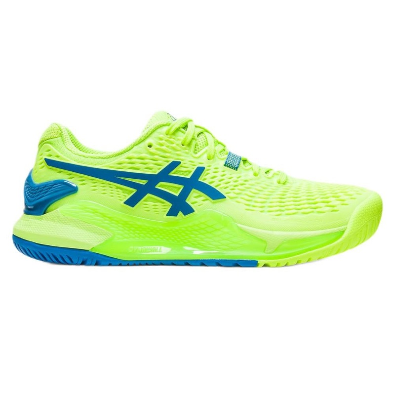 Asics Gel Resolution 9 Women’s Tennis Shoe (Green/Blue)