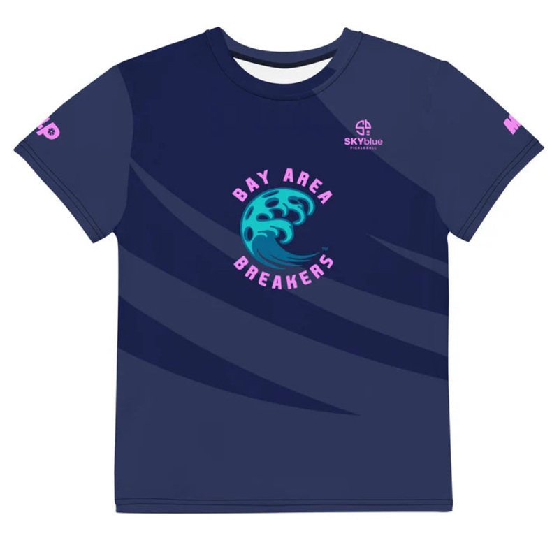BAY AREA BREAKERS YOUTH CREW NECK SHORT SLEEVE T-SHIRT – BLUE “RIDE THE TIDE”