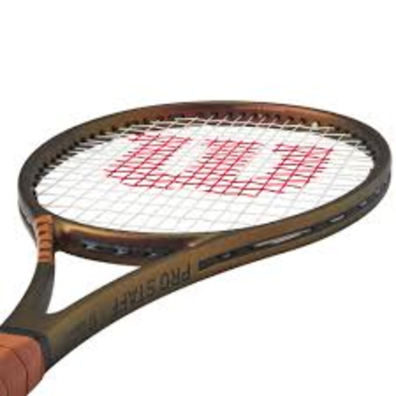Demo Wilson Pro Staff 97 V14 315g Strung Tennis Racket GOLD/BLACK G2