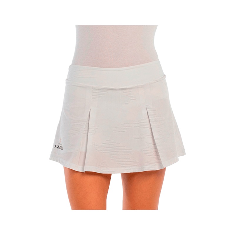 Skirt Bullpadel Adoso White 2025 Premier Padel