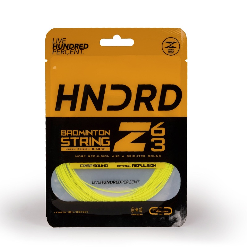 Hundred 63 Z Badminton String HBAA-2M042-3 Sorbet Lime 10m Set