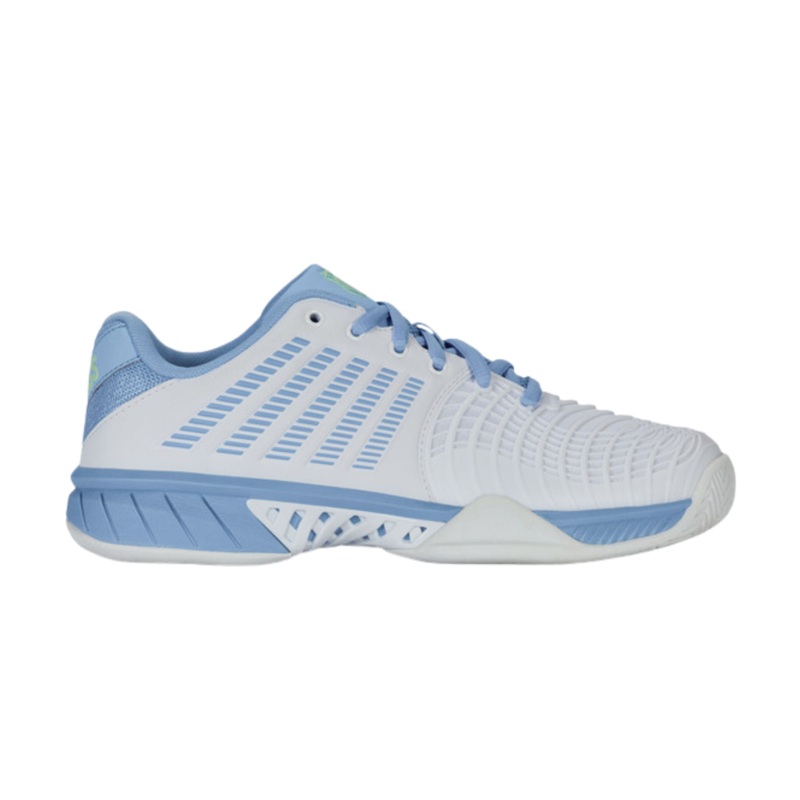 K-Swiss Express Light 3 Women Tennis Shoes 98562112M White/Dutch Canal/Green UK 4