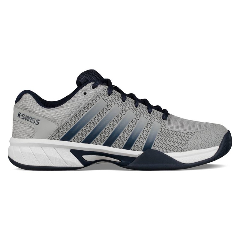 K-Swiss Express Light Wide Men’s Pickleball Shoe (Grey/Navy/White)