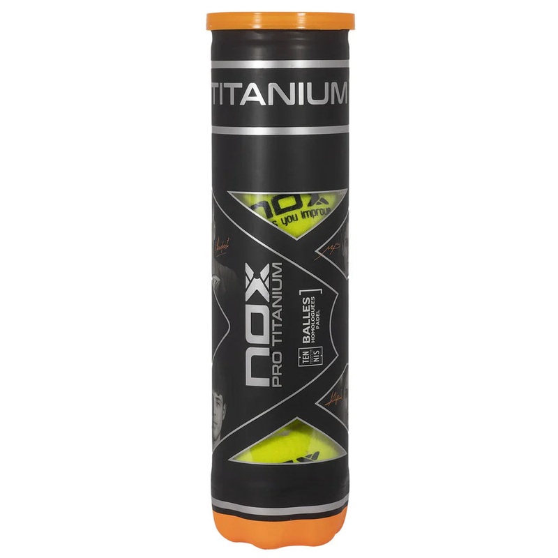 Nox PRO TITANIUM Padel Balls 4 Can