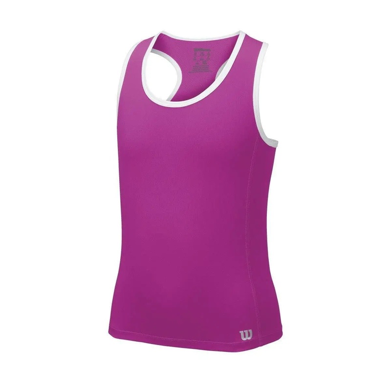 Wilson Girl’s Core Tank – Pink/white