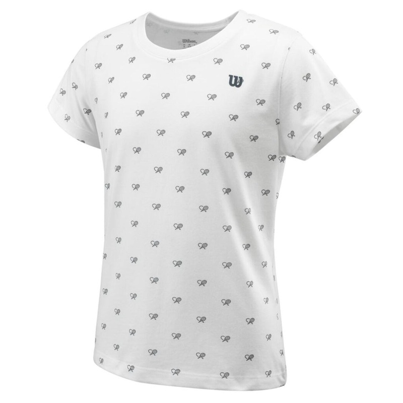 Wilson Girls’ Cause A Racket Tech Tee (White)
