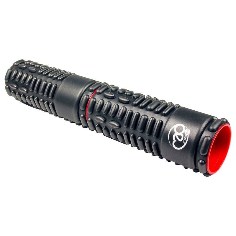 Fitness Mad 60cm Twin Vari-Massage Foam Roller – Black TestColour One Size