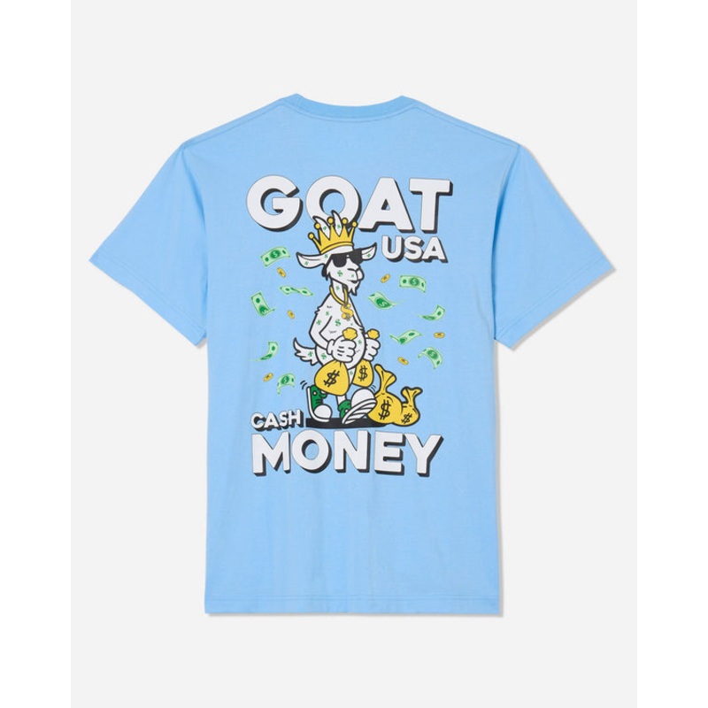 Goat USA Youth Cash Money ’25 T-Shirt Carolina Blue Youth X-Small