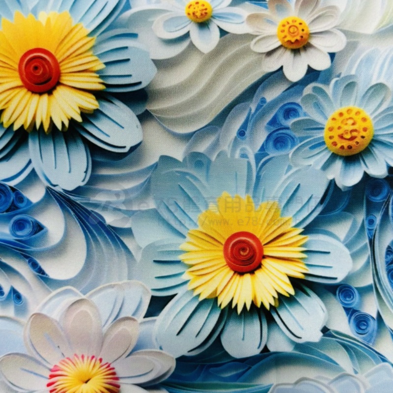 Handmade Water Resistant handle Case (3D Flower 452) 3D Flower 452