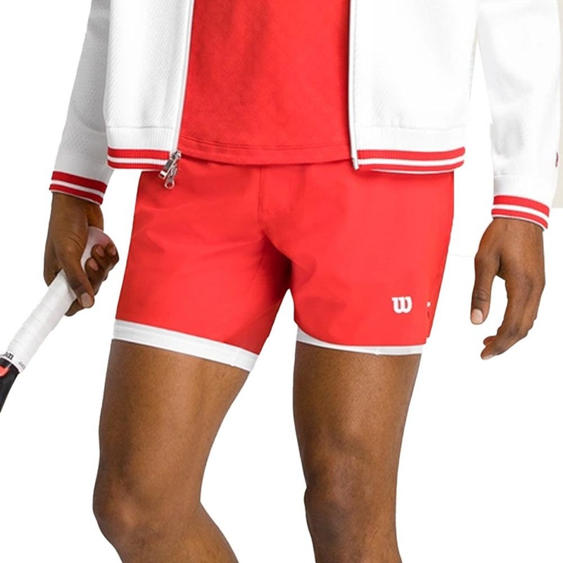 Men`s 7 inch Unlined Tournament V2 Tennis Short Infrared