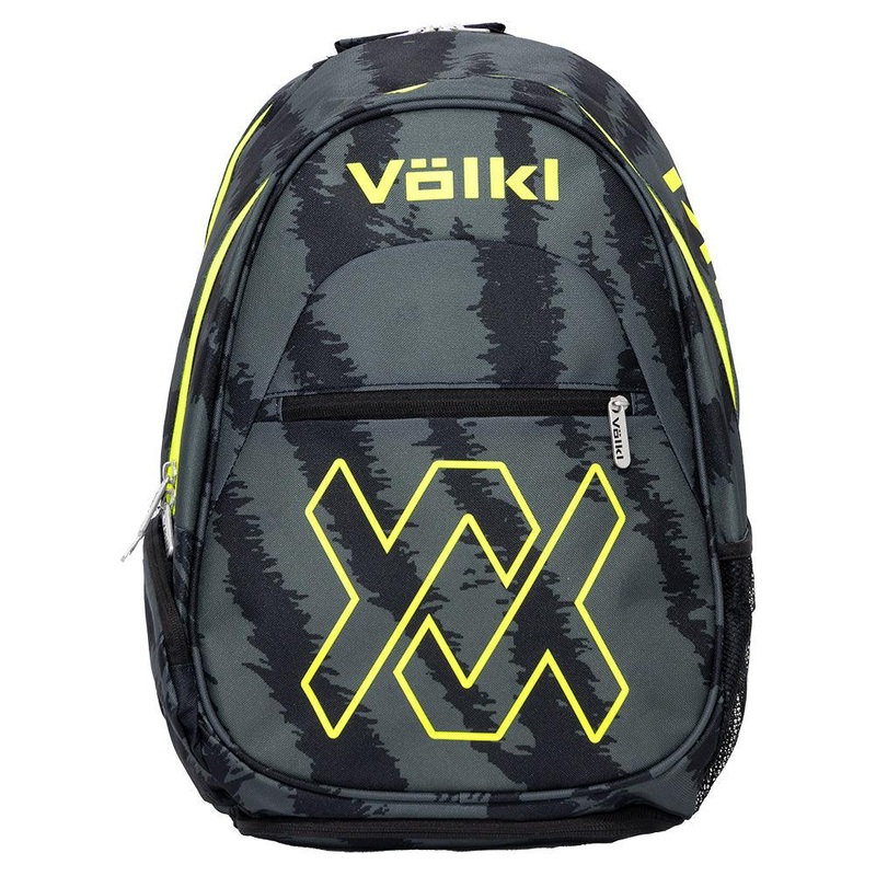 Tour Zebra Tennis Backpack Black and Neon Yellow