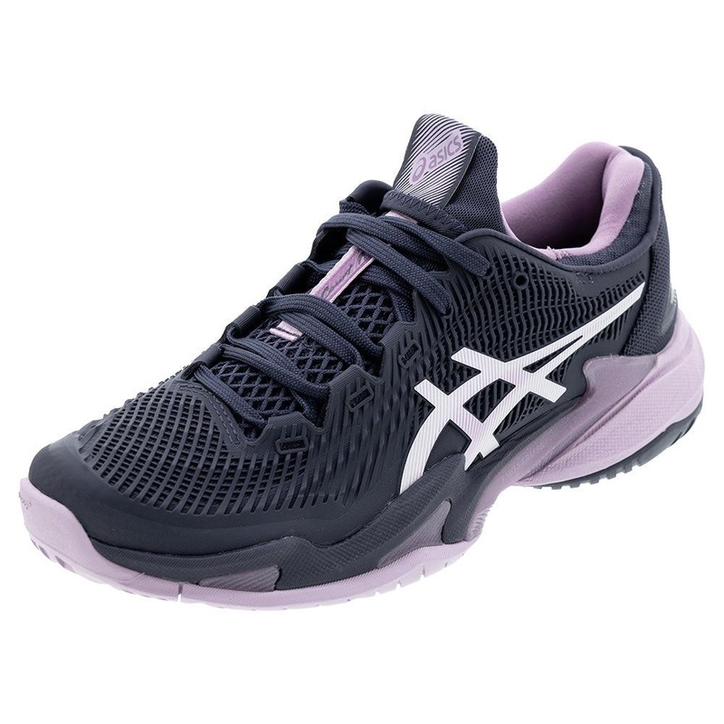 Women`s Court FF 3 Tennis Shoes Indigo Fog and White
