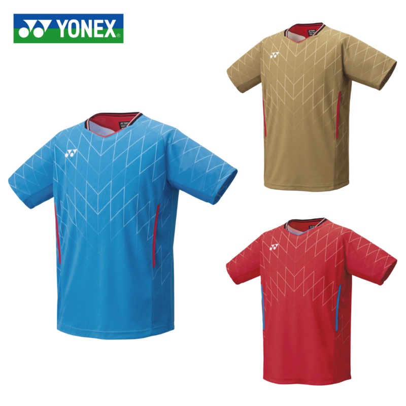 YONEX Men’s Game Shirt 10698 (Fit Style) Cerulean Blue (449) S