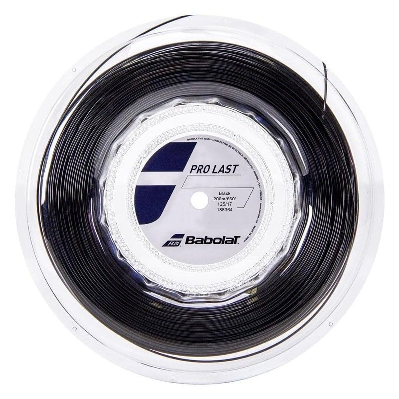 Babolat Pro Last 17/1.25 Tennis String Reel (Black)