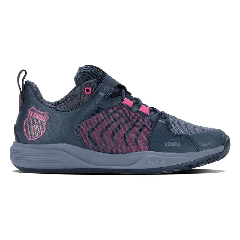 K-Swiss Ultrashot Team Women’s Tennis Shoe (Navy/Pink)