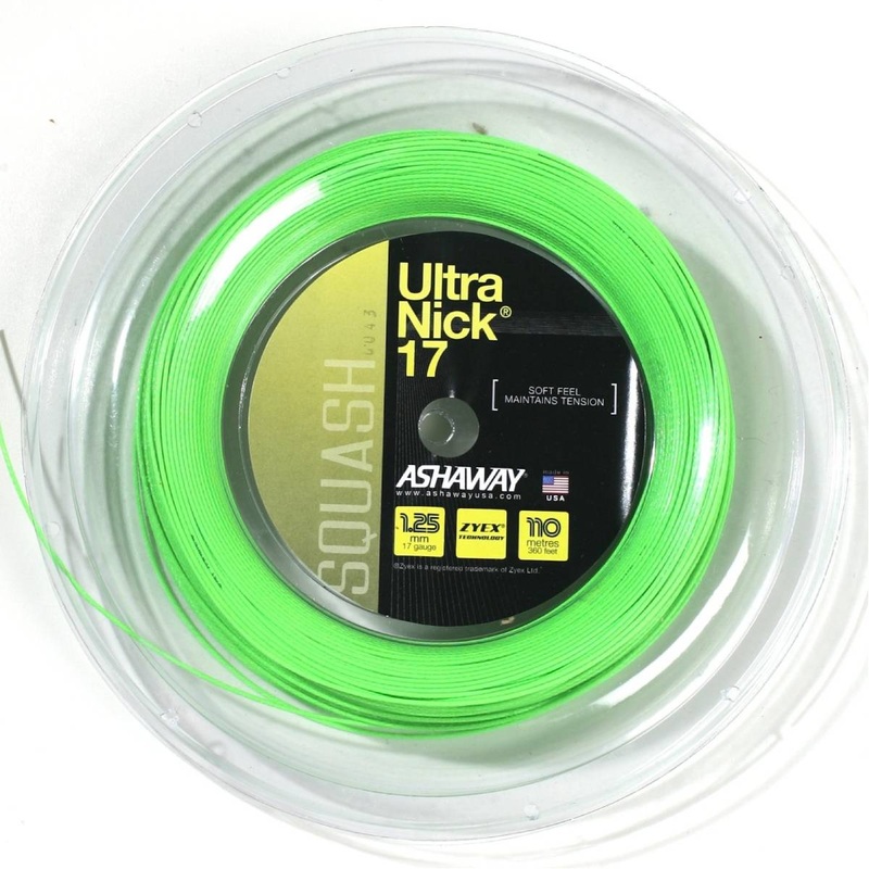 Ashaway UltraNick 17 Squash String Reel (Green)