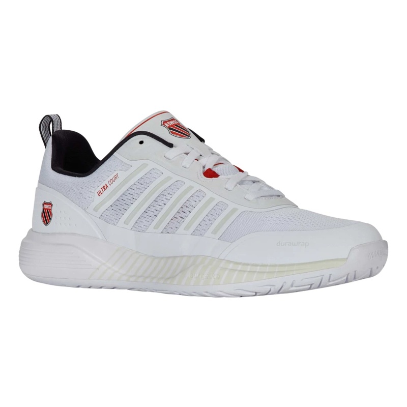 K-Swiss Ultra Court Men’s Tennis Shoes [White/Black/Red]