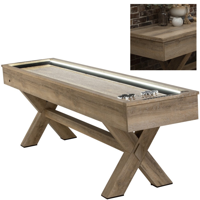 LED shuffleboard with Buffet Top