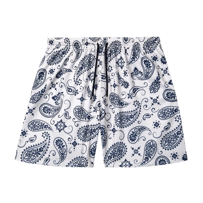 The Drip Shop Paisley Paradise Shorts Ivory Youth Small