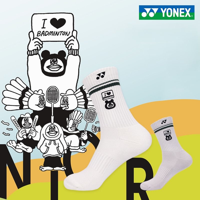 YONEX MENS SPORTS SOCKS 145115BCR Off-White
