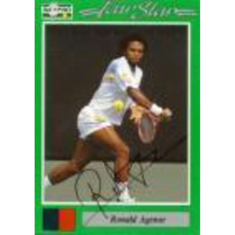 Ronald Agenor Signed  Men`s Card