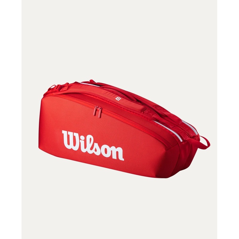 Wilson Super Tour 6 Pack Tennis Bag – Red (2025)