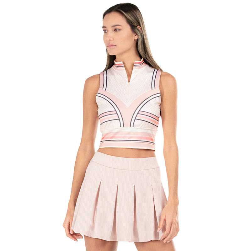 Women’s K-Swiss Accelerate Tennis Crop Top-Flamingo Small