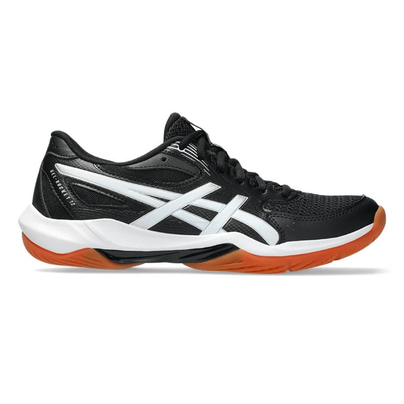 Asics Gel Rocket 12 Women’s Indoor Court Shoe (Black/White)