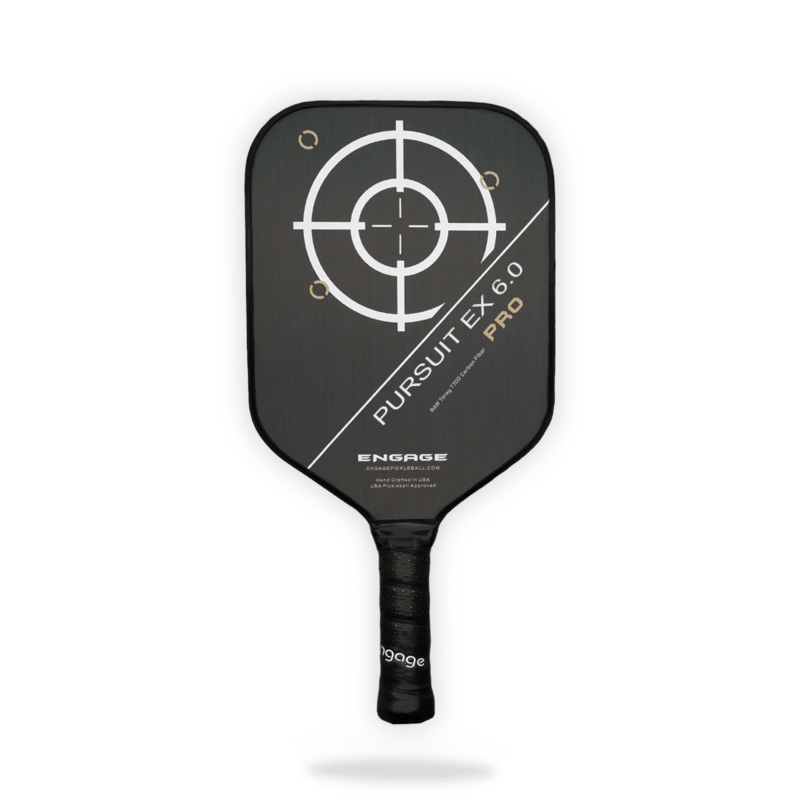 Engage Pursuit Pro EX 6.0 RAW T700 Carbon Fiber Pickleball Paddle Standard Arctic Gold