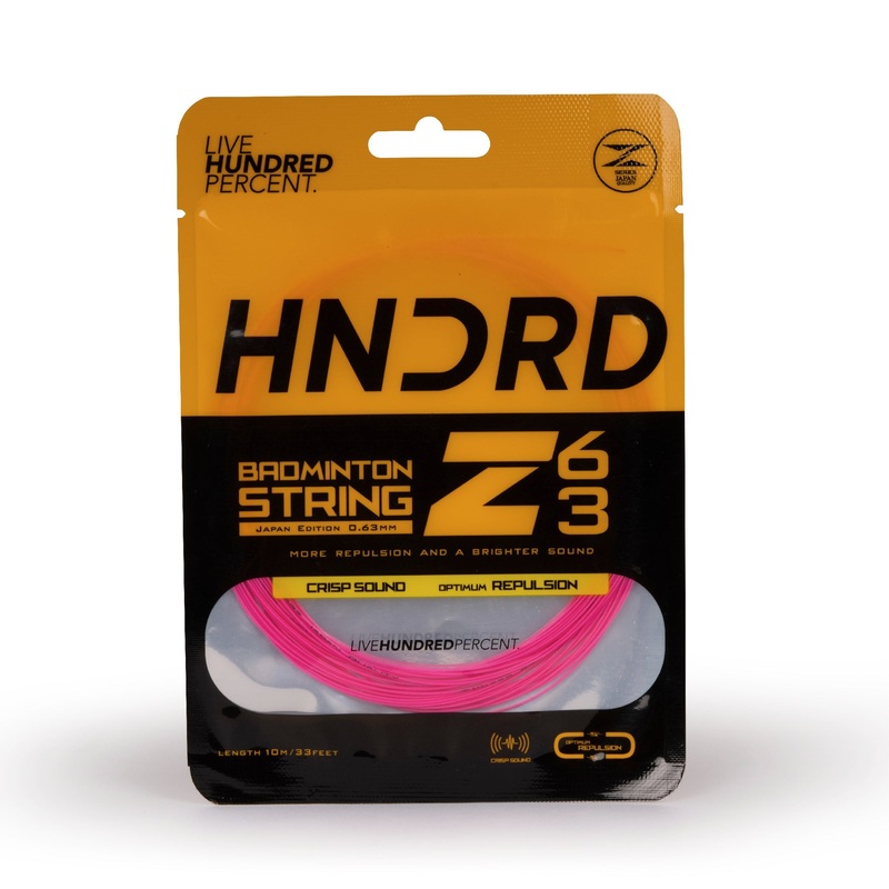 Hundred 63 Z Badminton String HBAA-2M042-7 Candy Pink 10m Set
