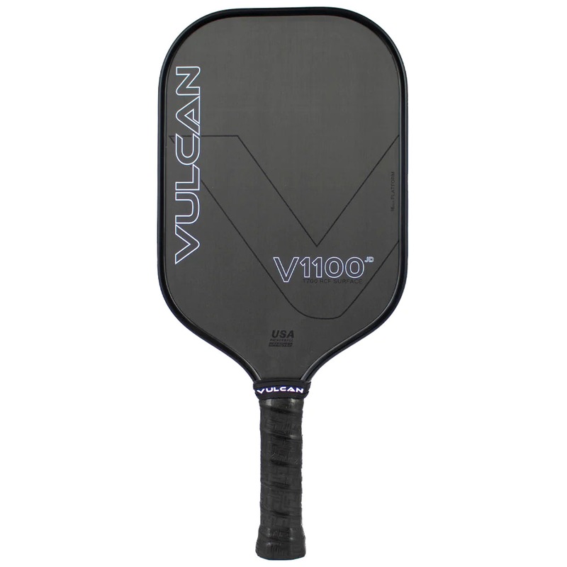 Vulcan V1100 Raw Carbon Pickleball Paddle Black