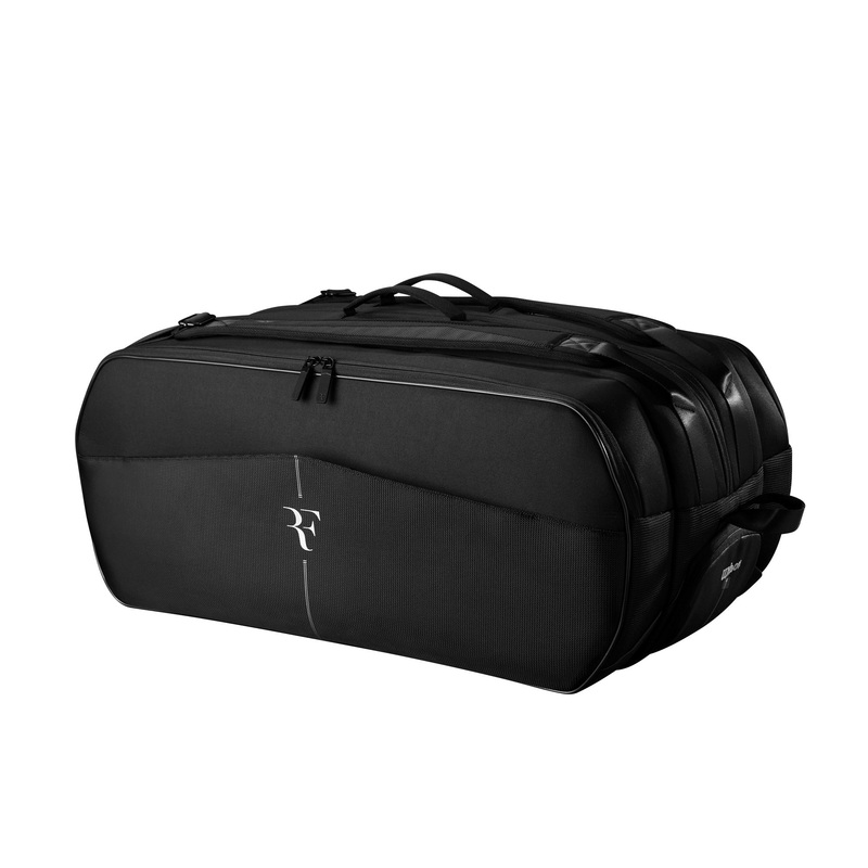 Wilson Roger Federer Tournament 15 Racket Bag 2024 BLACK 15 Rackets