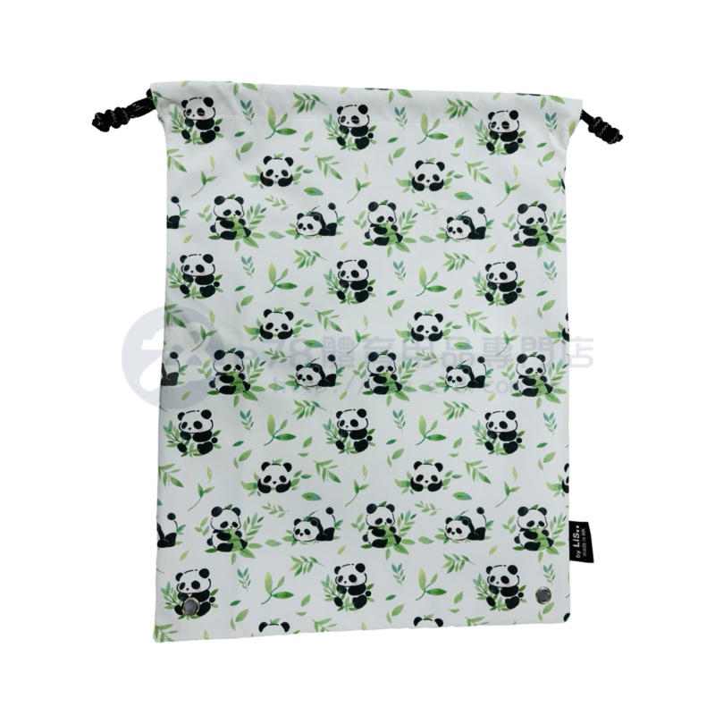 Handmade Water Resistant shoes bag (Watercolor Panda 472) Watercolor Panda 472