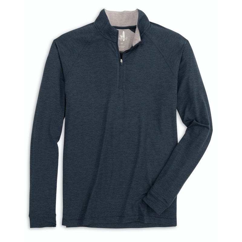 Johnnie-O Men’s Freeborne PREP-FORMANCE 1/4 Zip Pullover Placid Small