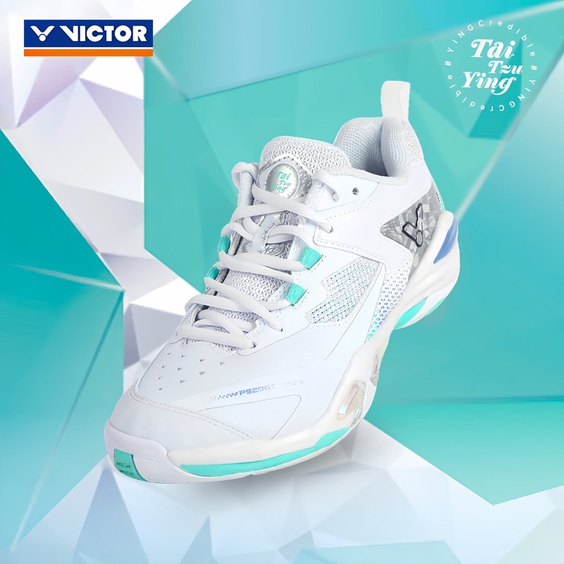 (CLEARANCE) VICTOR P9200TTY NLite Badminton Shoes AR-Bright White/Cockatoo Green UNISEX US(M) 5/ US(W) 6.5/ UK 4.5/ EU 37/ 23 CM